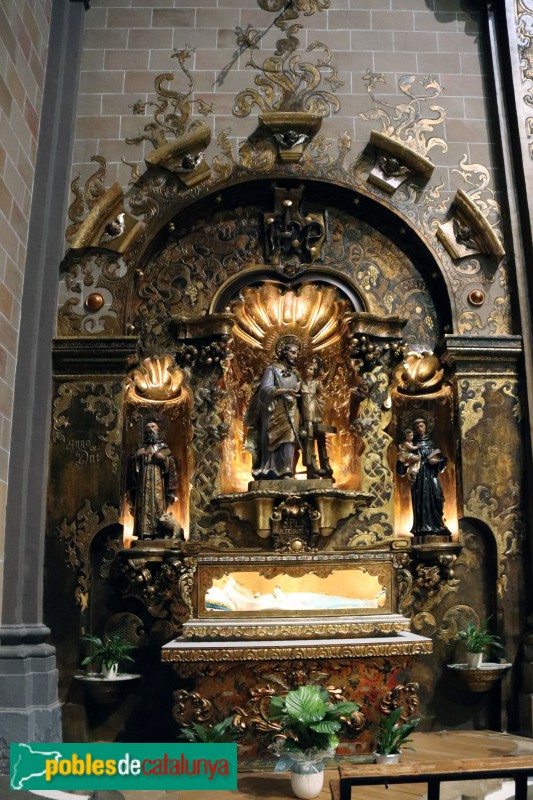 El Vendrell - Església de Sant Salvador. Altar de Sant Josep