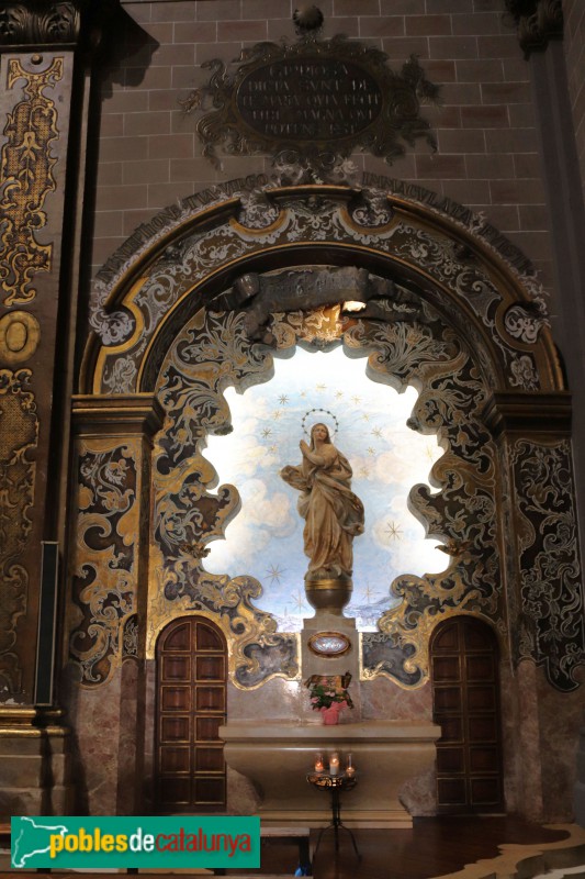 El Vendrell - Església de Sant Salvador. Altar de la Puríssima