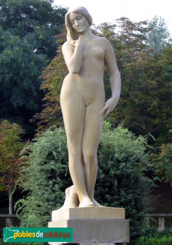 Barcelona - Montjuïc. Font de la Bellesa. Escultura de Josep Llimona