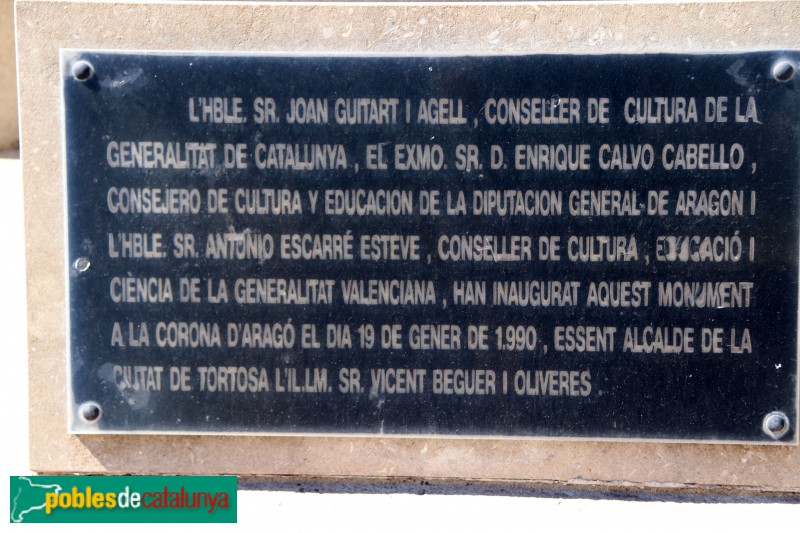 Tortosa - Monument a la Corona d'Aragó