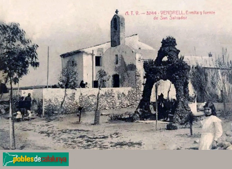 Ermita de Sant Salvador. Postal antiga