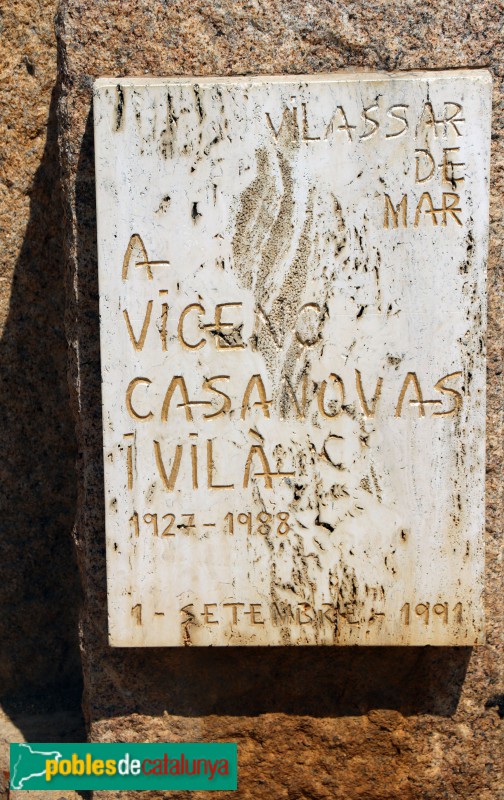 Vilassar de Mar - Monument a Vicenç Casanovas