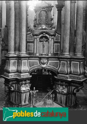 Barcelona - Santa Maria del Mar. Altar barroc desaparegut