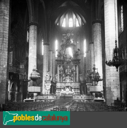 Barcelona - Santa Maria del Mar. Altar barroc desaparegut