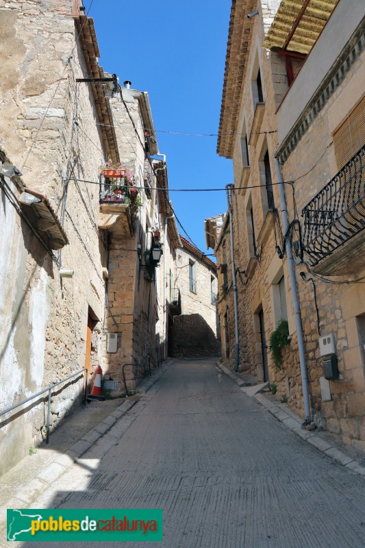 Un carrer de Fulleda (Foto: Albert Esteves, 2021) Un carrer de Fulleda
