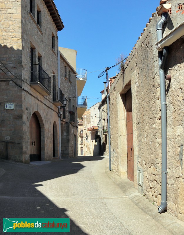 Un carrer de Fulleda (Foto: Albert Esteves, 2021) Un carrer de Fulleda