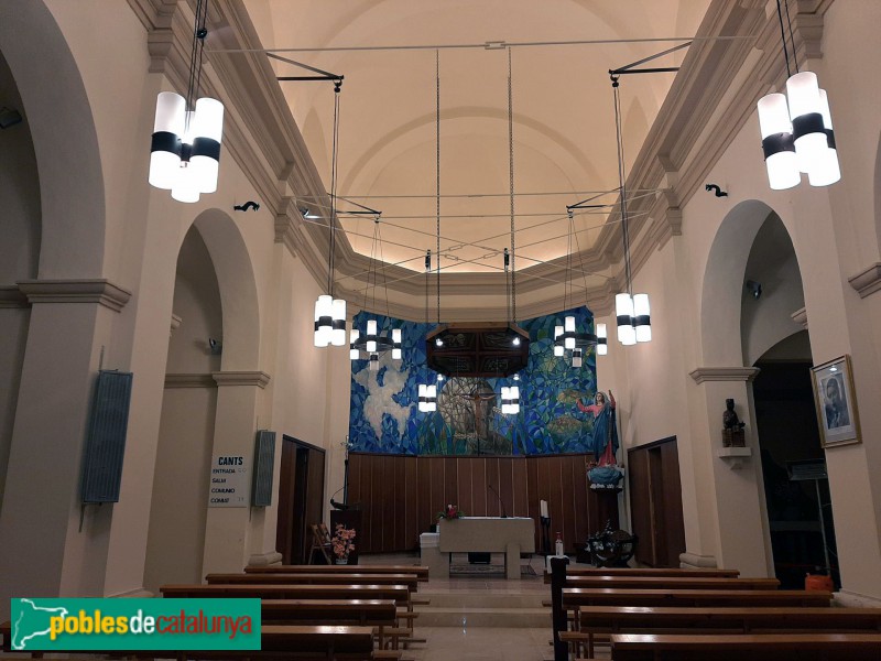 Puiggròs - Església de Santa Maria Assumpta. Interior