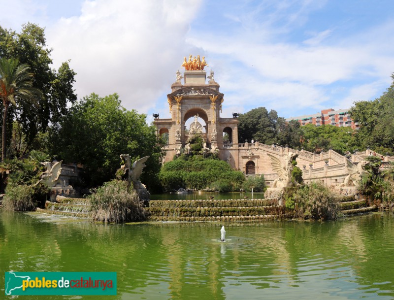 Barcelona - Parc de la Ciutadella. Cascada