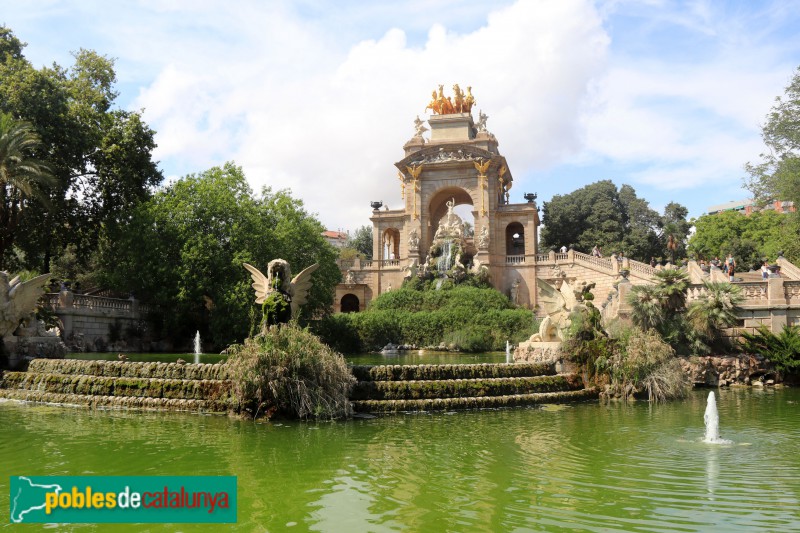 Barcelona - Parc de la Ciutadella. Cascada