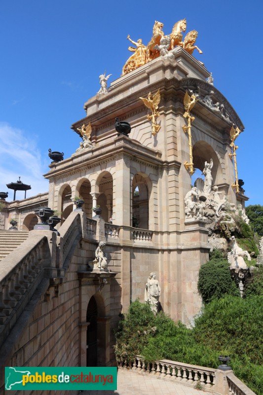 Barcelona - Parc de la Ciutadella. Cascada