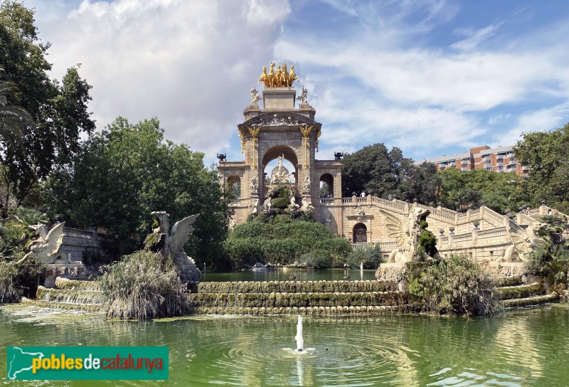 Barcelona - Parc de la Ciutadella. Cascada