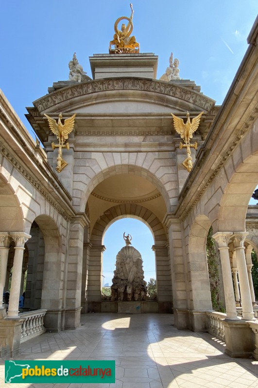 Barcelona - Parc de la Ciutadella. Cascada