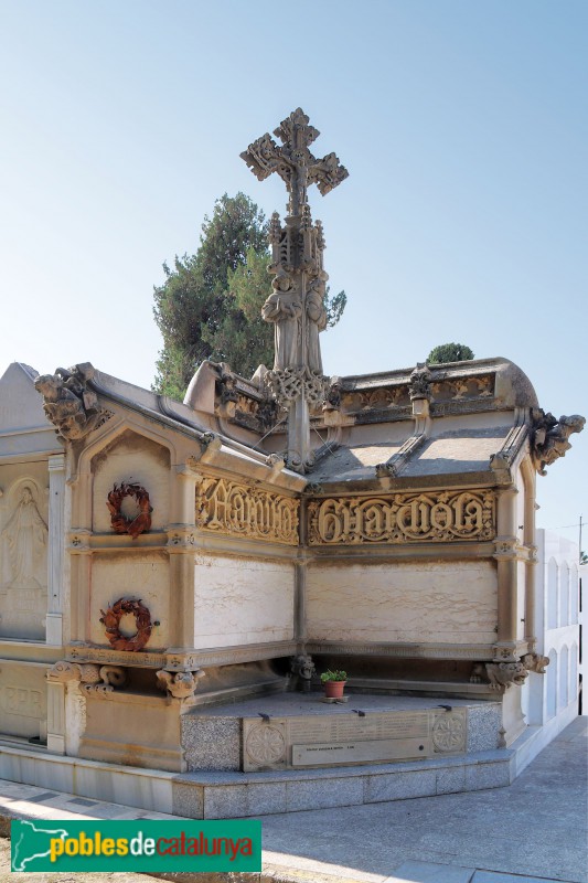 Vilassar de Mar - Cementiri. Sepulcre Guardiola (Foto: Albert Esteves, 2021) Vilassar de Mar - Cementiri. Sepulcre Guardiola