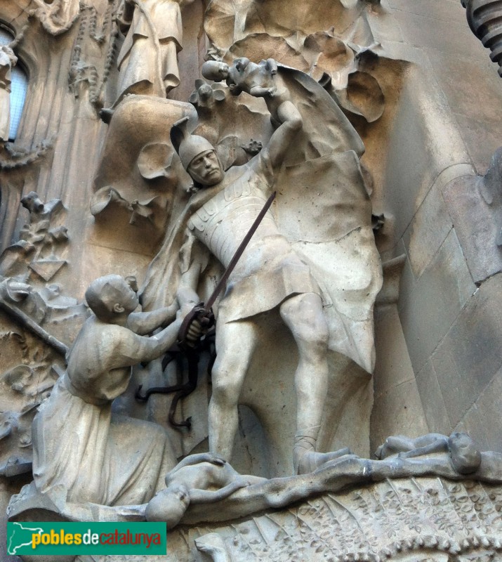 Barcelona - Sagrada Família. Façana del Naixement