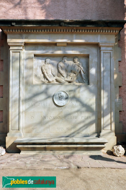 Vilassar de Dalt - Monument a Antoni Feliu Peix