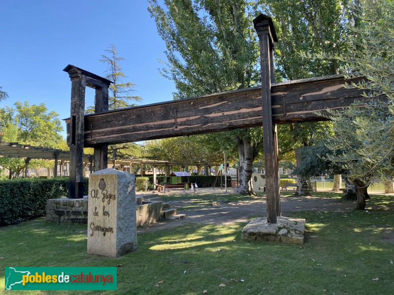 Les Borges Blanques - Parc del Terrall. Monument al Pagès