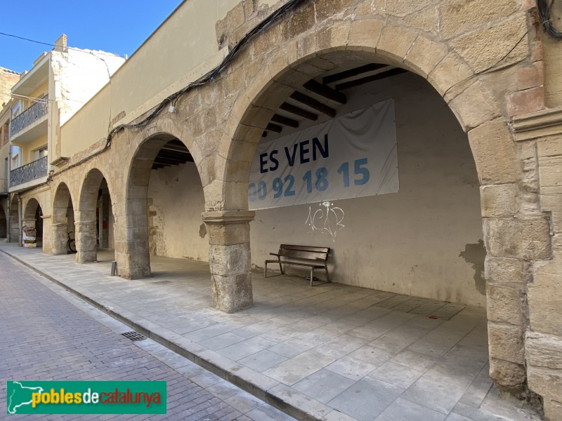 Juneda - Carrer dels Porxos. Antiga rectoria (Foto: Albert Esteves, 2021) Juneda - Carrer dels Porxos. Antiga rectoria