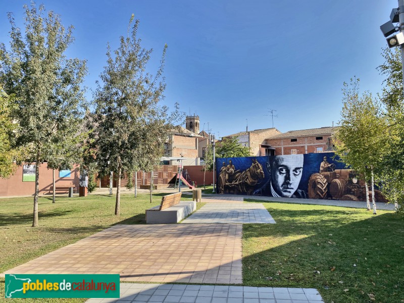 Juneda - Mural del Parc U d'Octubre (Foto: Albert Esteves, 2021) Juneda - Mural del Parc U d'Octubre