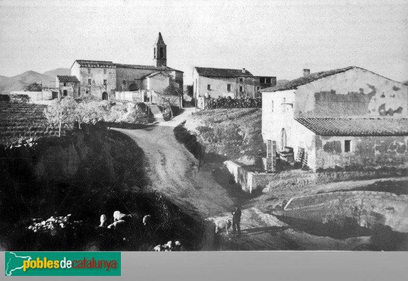 Abrera - Església de Sant Pere. Foto antiga