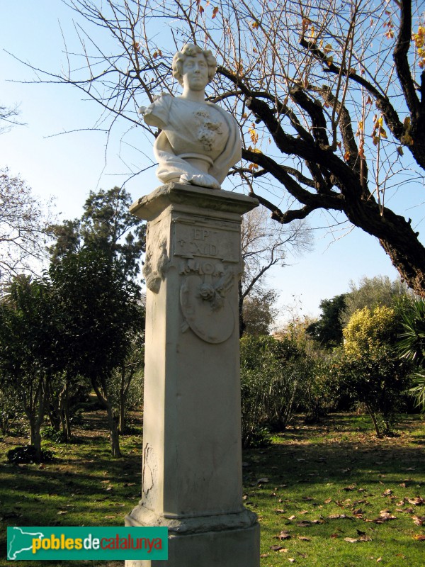 Barcelona - Parc de la Ciutadella. Bust de Pepita Teixidor