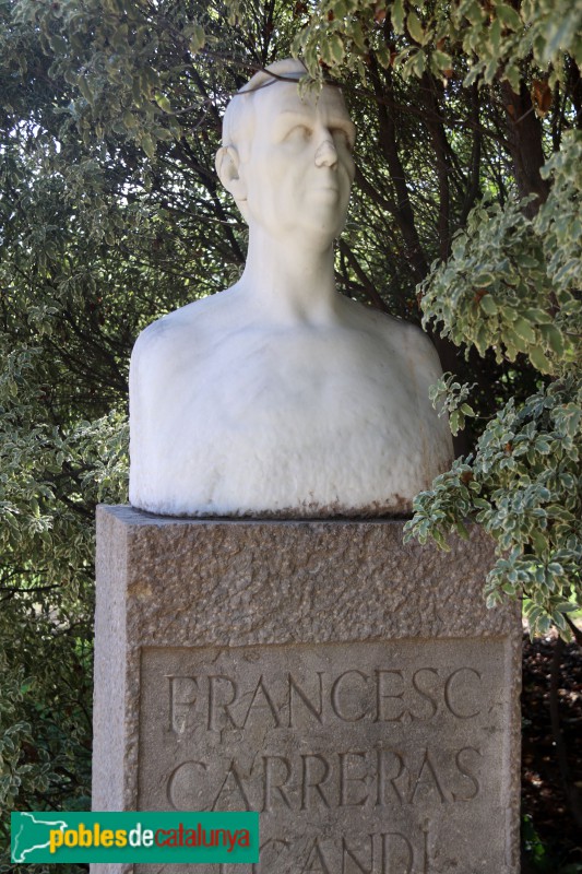Barcelona - Parc de la Ciutadella. Bust de Francesc Carreras Candi
