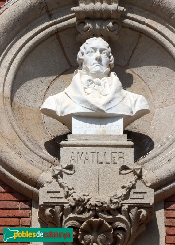 Barcelona - Parlament de Catalunya. Bust de Blai Ametller (Joan Carreras)