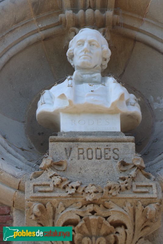 Barcelona - Parlament de Catalunya. Bust de Vicent Rodés (Joan Centelles)