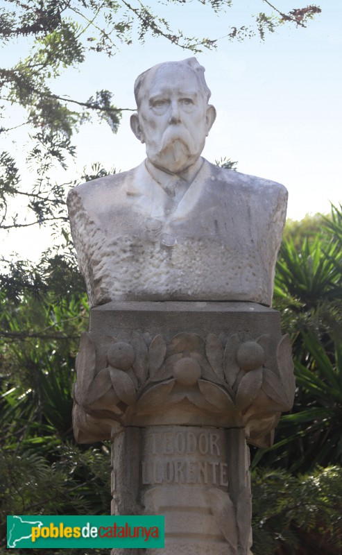 Barcelona - Parc de la Ciutadella. Bust de Teodor Llorente