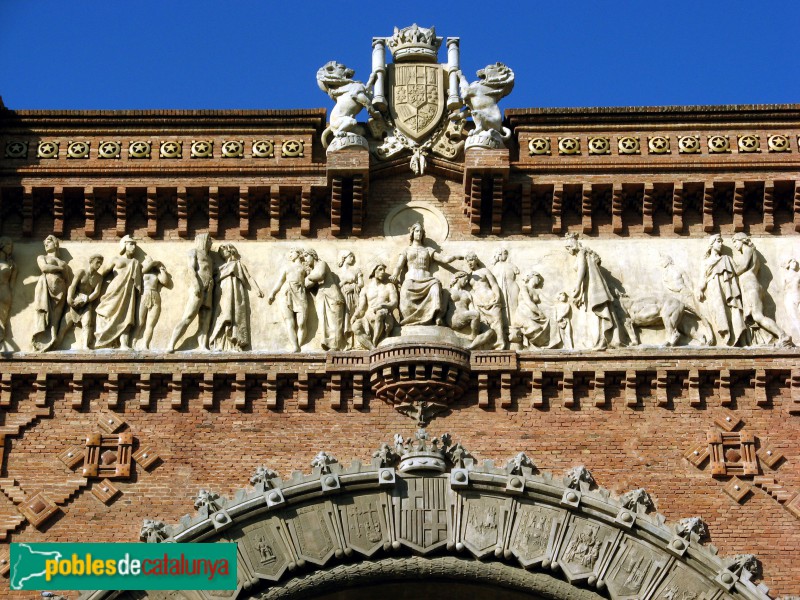 Barcelona - Arc de Triomf: Fris del Repartiment de Recompenses