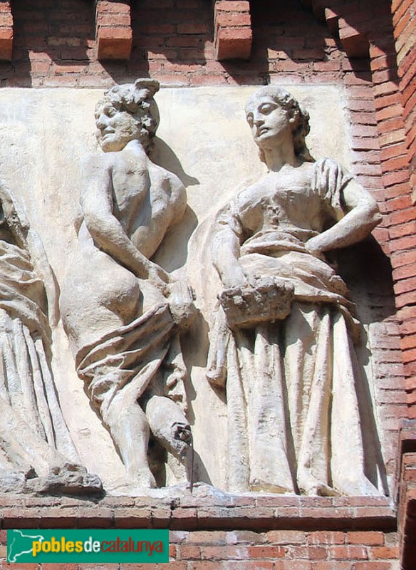 Barcelona - Arc de Triomf. Fris de l'Agricultura, la Indústria i el Comerç