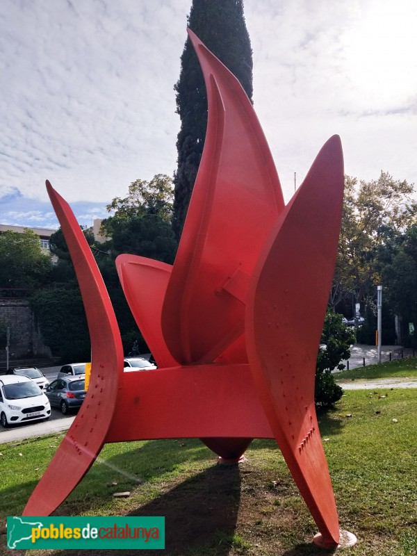 Barcelona - Fundació Miró. Escultura 4 Ales