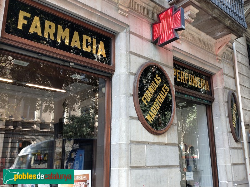 Barcelona - Farmàcia Galup (Foto: Anna Corcoll, 2021) Barcelona - Farmàcia Galup