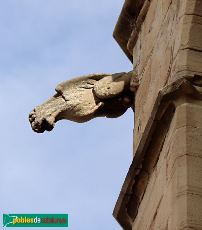 Granollers - Església de Sant Esteve. Gàrgola del campanar