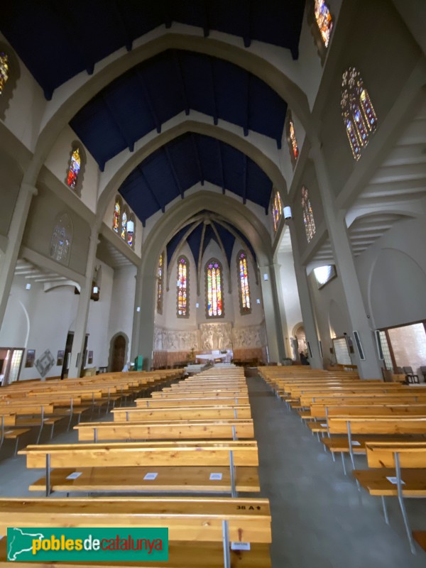 Granollers - Església de Sant Esteve. Interior (Foto: Albert Esteves, 2021) Granollers - Església de Sant Esteve. Interior