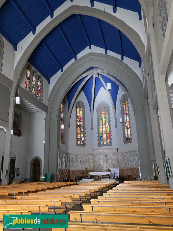 Granollers - Església de Sant Esteve. Interior (Foto: Albert Esteves, 2021) Granollers - Església de Sant Esteve. Interior