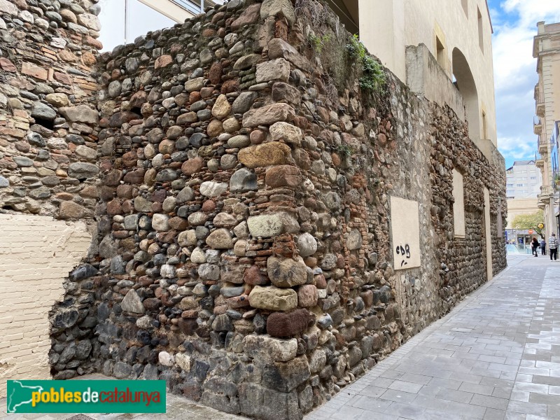 Granollers - Tram de muralla. Carrer Jaume Camp i Lloreda