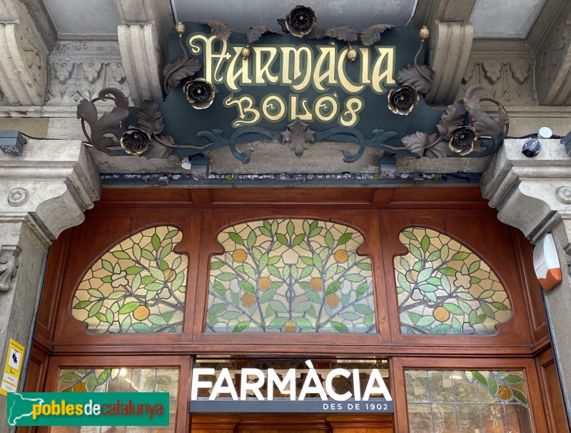 Barcelona - Farmàcia Bolós (Foto: Albert Esteves, 2021) Barcelona - Farmàcia Bolós
