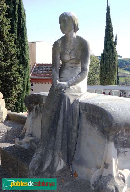 Granollers - Sepulcre Ciuró. Escultura de Josep Llimona