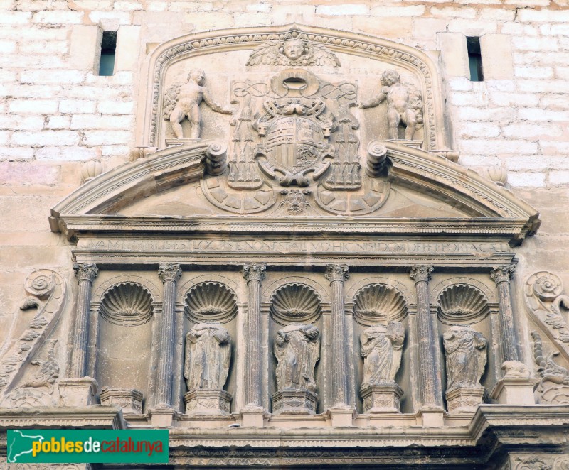 Tortosa - Església de Sant Domènec. Portada (Foto: Valentí Pons, 2021) Tortosa - Església de Sant Domènec. Portada