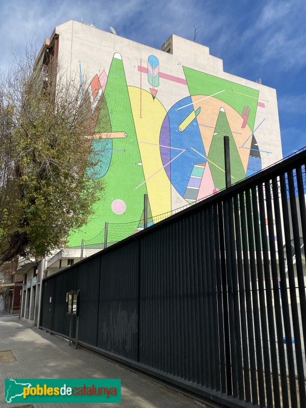 Granollers - Mural de l'escola Ferrer Guàrdia