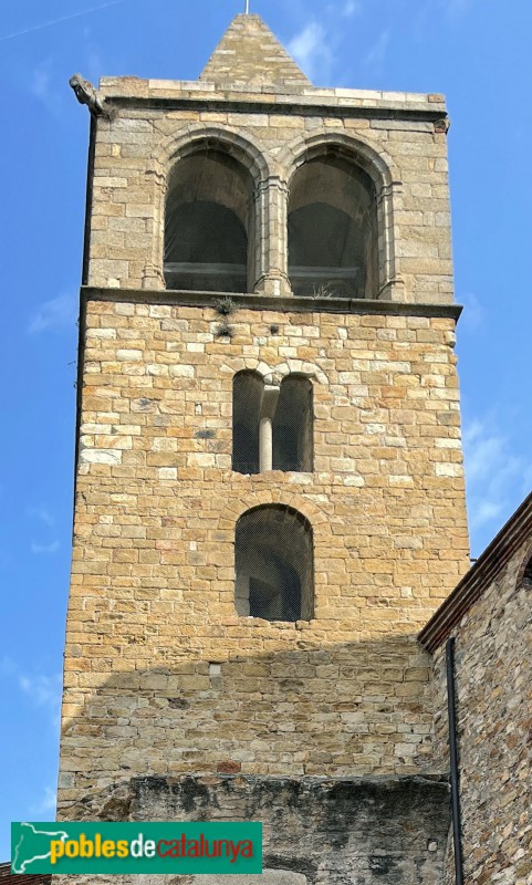 Tordera - Campanar romànic de Sant Esteve