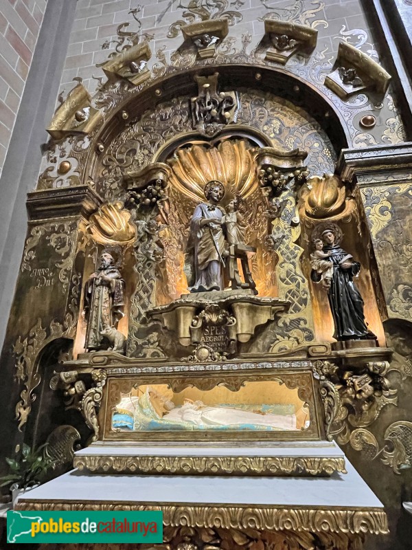El Vendrell - Església de Sant Salvador. Altar de Sant Josep