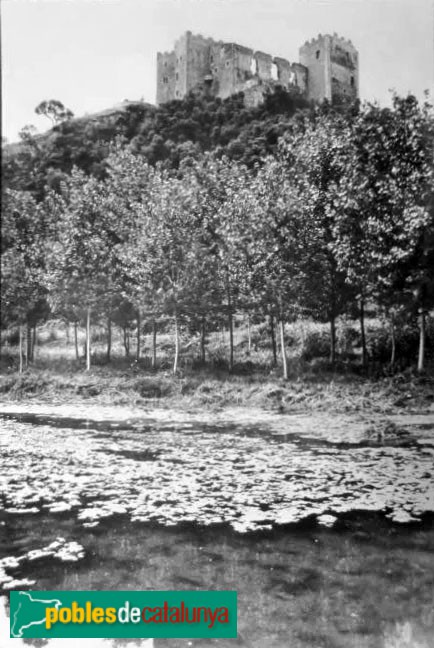 La Roca del Vallès - Castell. Postal antiga