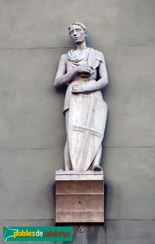 Barcelona - Casp, 24-26. Escultura de Sant Jordi (Rebull)