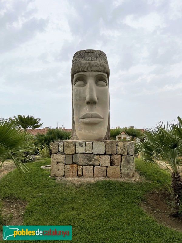 Roda de Berà - Cap d'una dona d'època romana