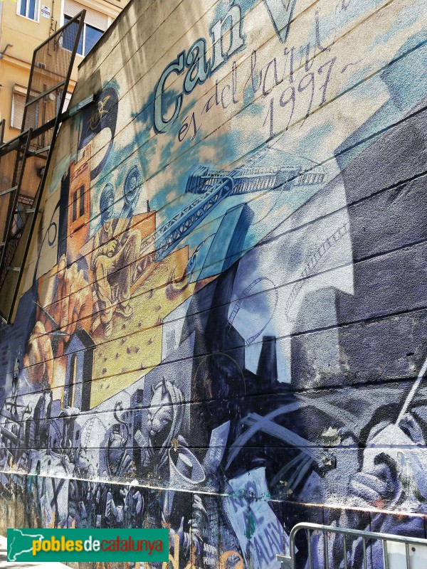 Barcelona - Mural de Can Vies (Foto: Anna Corcoll, 2021) Barcelona - Mural de Can Vies