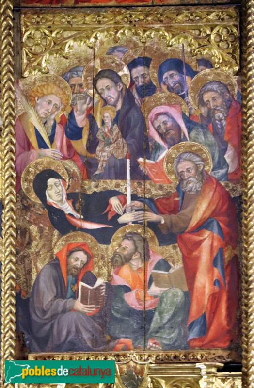 Tarragona - Catedral. Retaule de Sants Creus. Dormició de Maria