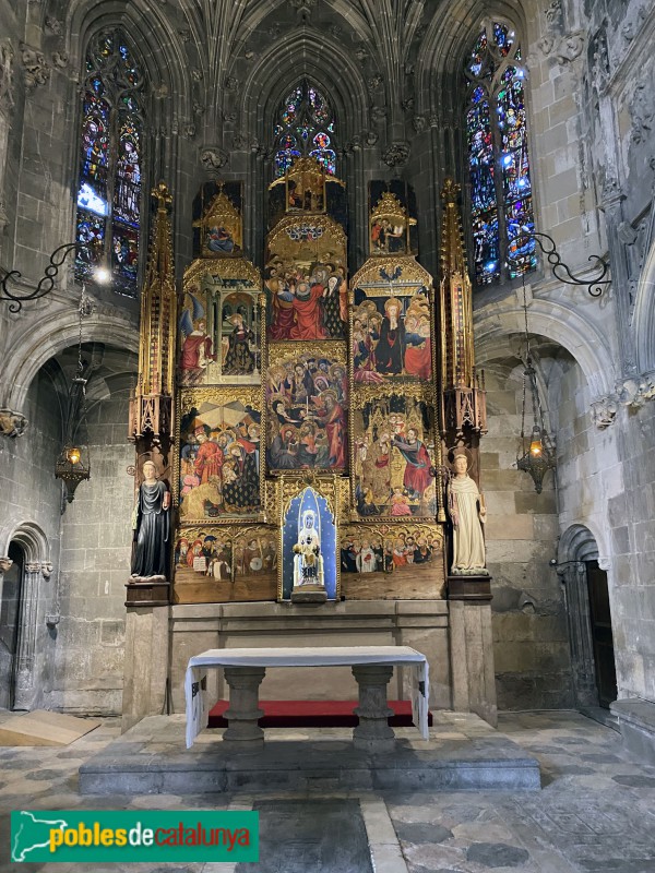 Tarragona - Catedral. Retaule de Sants Creus