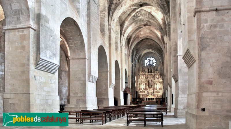 Monestir de Santes Creus - Interior de l'església