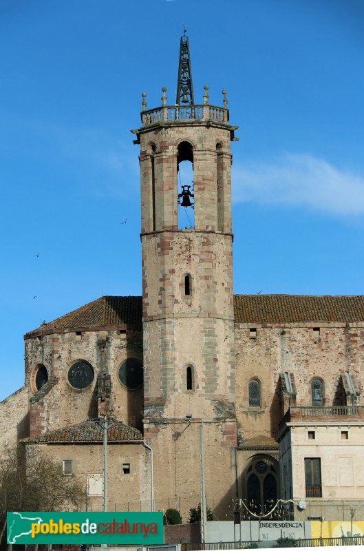 Caldes de Motbui - Església de Santa Maria. Campanar